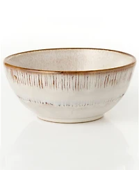 Lorren Home Trends Stoneware Mocca Swirl, Set of 16
