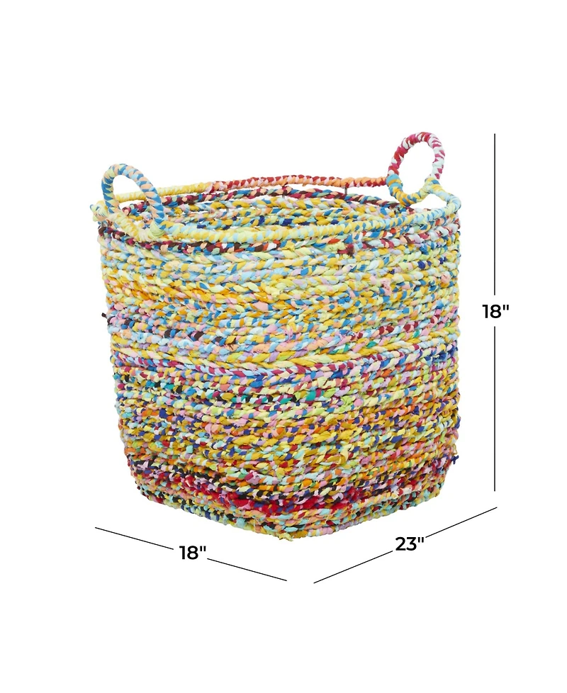Eclectic Storage Basket, 23" x 18"