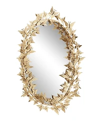 Glam Metal Wall Mirror, 33" x 19"