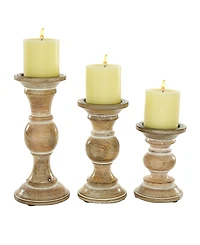 Country Cottage Candle Holder, Set of 3