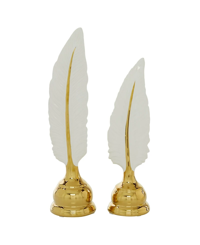 CosmoLiving by Cosmopolitan Glam Birds Sculpture, Set of 2