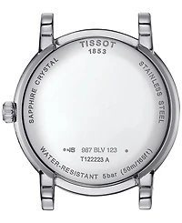 Tissot Women's Carson Premium Lady Moonphase Blue Leather Strap Watch 32mm