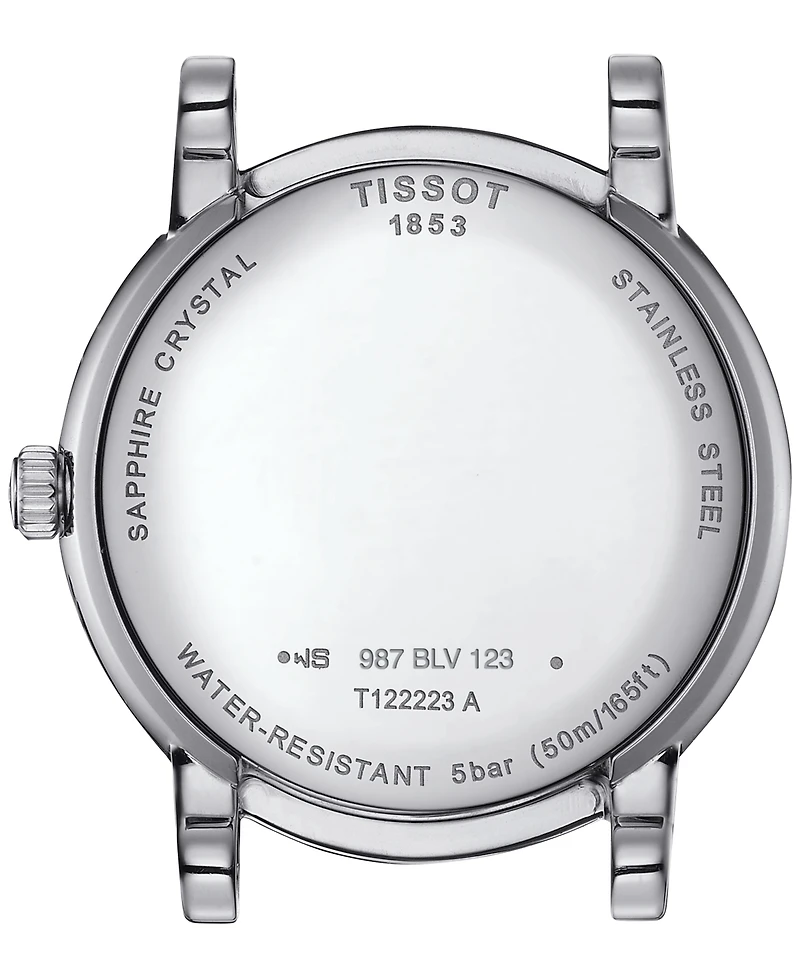 Tissot Women's Carson Premium Lady Moonphase Stainless Steel Bracelet Watch 32mm