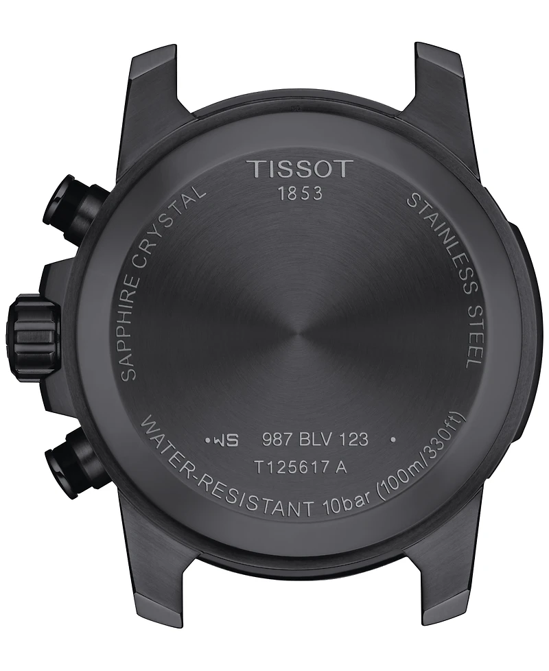 Tissot Men's Swiss Chronograph Supersport Beige Textile Strap Watch 40mm