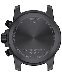 Tissot Men's Swiss Chronograph Supersport Beige Textile Strap Watch 40mm
