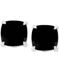 Effy Onyx Cushion Stud Earrings in Sterling Silver