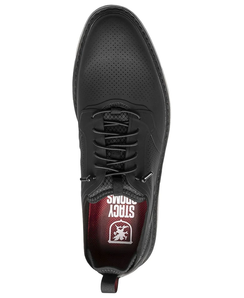 Stacy Adams Men's Synchro Plain Toe Elastic Lace Shoes