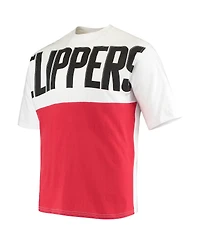 Men's Kawhi Leonard White La Clippers Yoke T-shirt