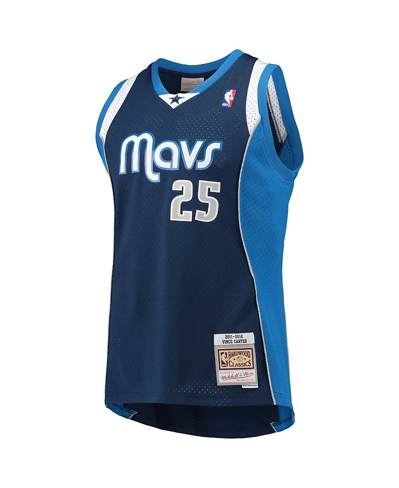Men's Vince Carter Navy Dallas Mavericks 2011-12 Hardwood Classics Swingman Jersey