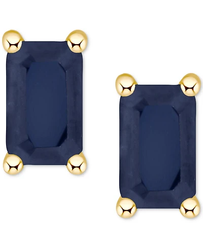 Tanzanite Stud Earrings (1/2 ct. t.w.) 14k Gold (Also Emerald, Ruby & Sapphire)