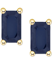 Tanzanite Stud Earrings (1/2 ct. t.w.) 14k Gold (Also Emerald, Ruby & Sapphire)