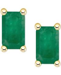 Tanzanite Stud Earrings (1/2 ct. t.w.) 14k Gold (Also Emerald, Ruby & Sapphire)