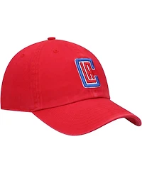 Men's Red La Clippers Team Clean Up Adjustable Hat