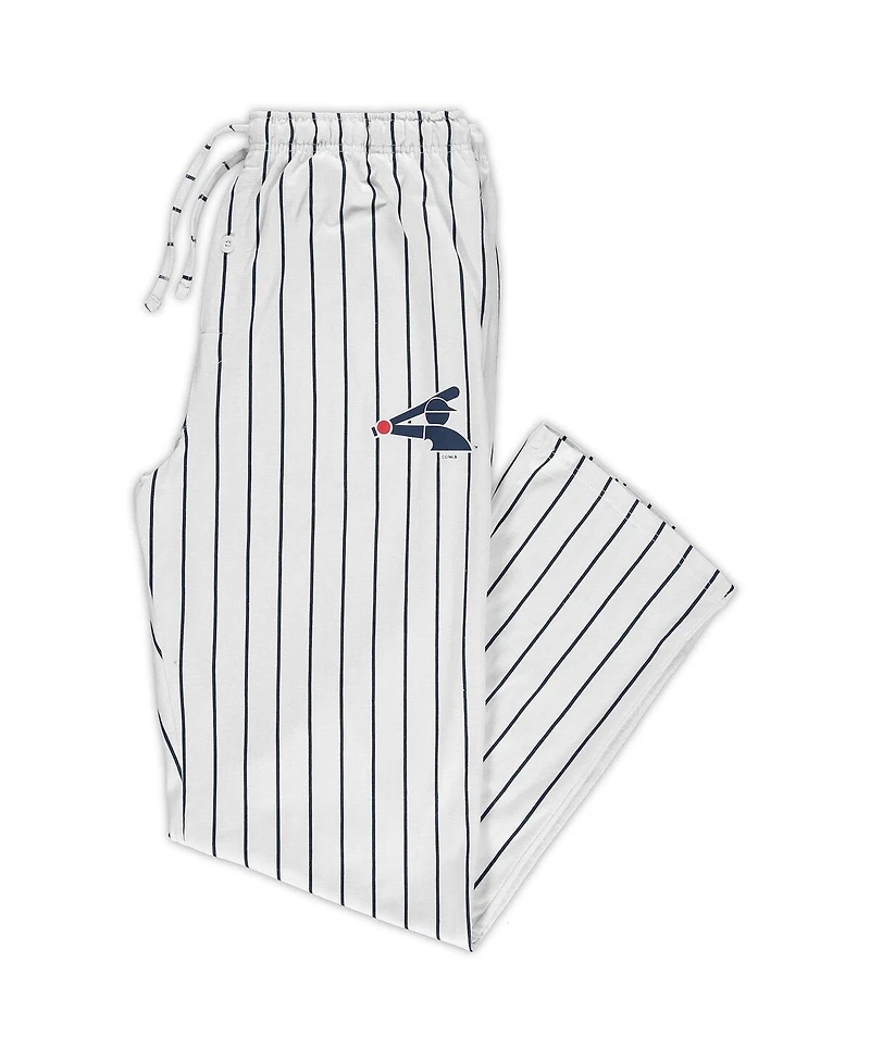 Men's White, Black Chicago White Sox Big and Tall Pinstripe Sleep Pants