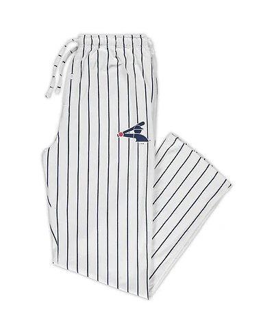 Men's White, Black Chicago White Sox Big and Tall Pinstripe Sleep Pants