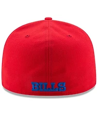 Men's Red Buffalo Bills Omaha 59FIFTY Fitted Hat