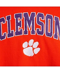 Big Boys Orange Clemson Tigers 2-Hit Team Pullover Hoodie