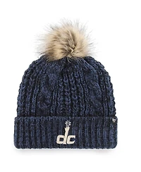 Women's Navy Washington Wizards Meeko Cuffed Knit Hat with Pom
