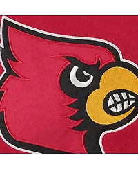 Big Boys Red Louisville Cardinals Logo Pullover Hoodie