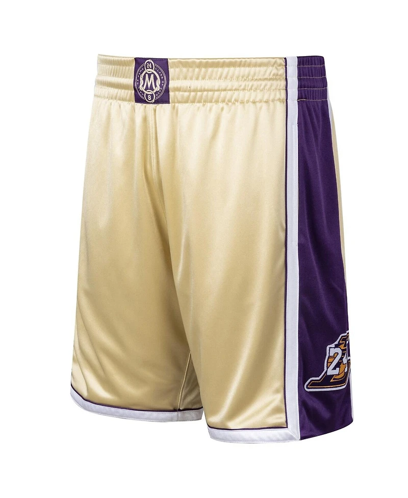 Men's Kobe Bryant Gold-Tone Los Angeles Lakers Hall of Fame Class 2020 Authentic Hardwood Classics Shorts