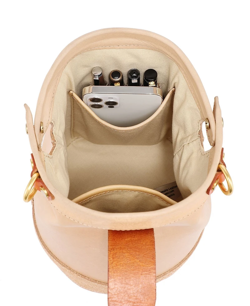 Old Trend Women's Genuine Leather Doctor Bucket Crossbody Convertible Bag