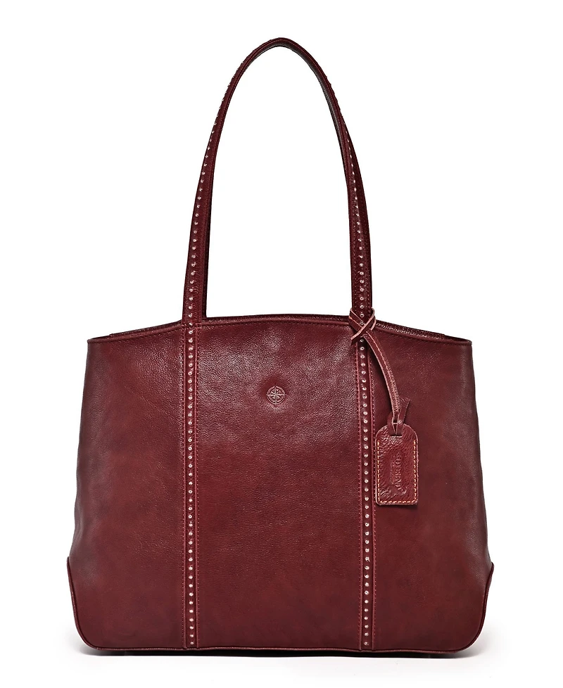 Old Trend Women's Genuine Leather Dancing Bamboo Tote Bag
