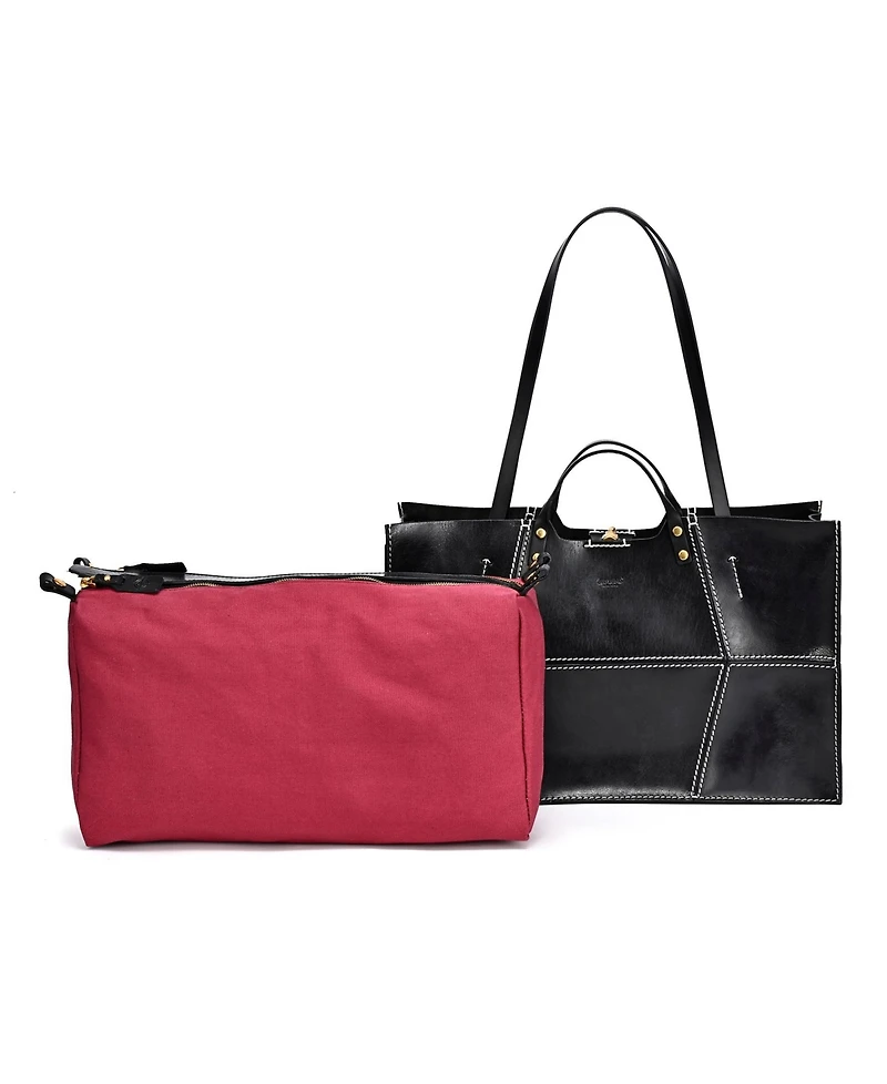 Old Trend Women's Genuine Leather Rose All-day Tote Bag