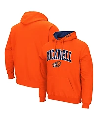Men's Colosseum Bucknell Bison Arch and Logo Pullover Hoodie
