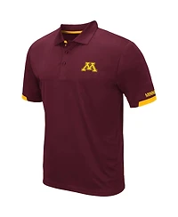 Men's Colosseum Maroon Minnesota Golden Gophers Logo Santry Polo Shirt