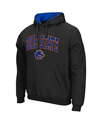 Men's Colosseum Boise State Broncos Arch and Logo 3.0 Pullover Hoodie