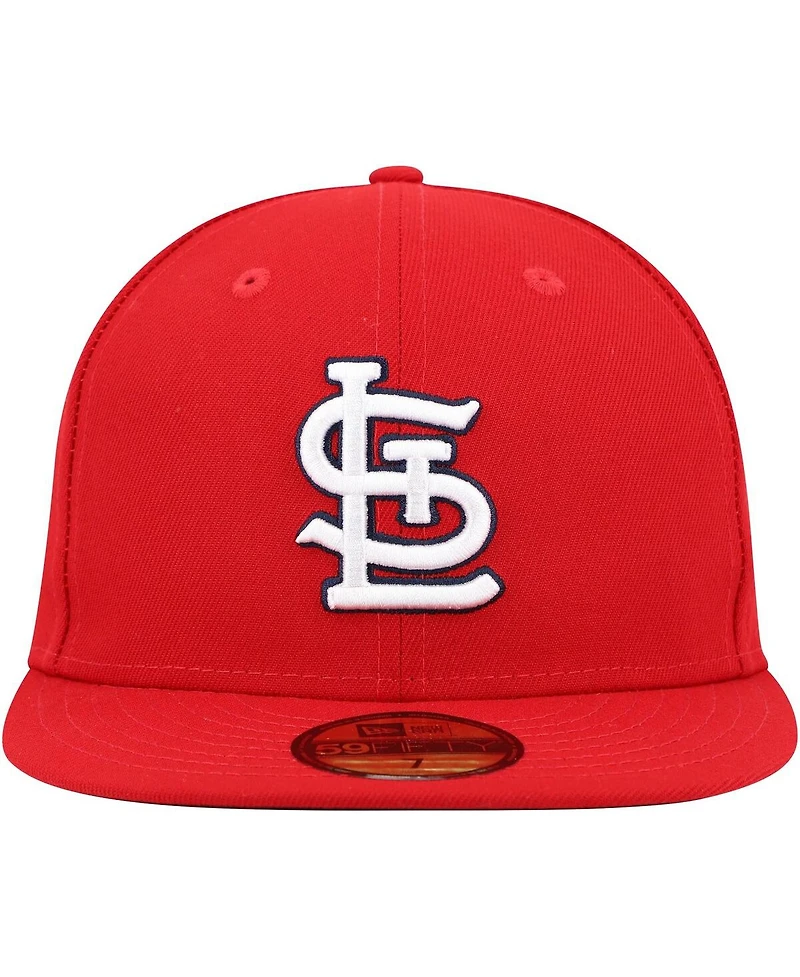 Men's New Era Red St. Louis Cardinals 9/11 Memorial Side Patch 59Fifty Fitted Hat