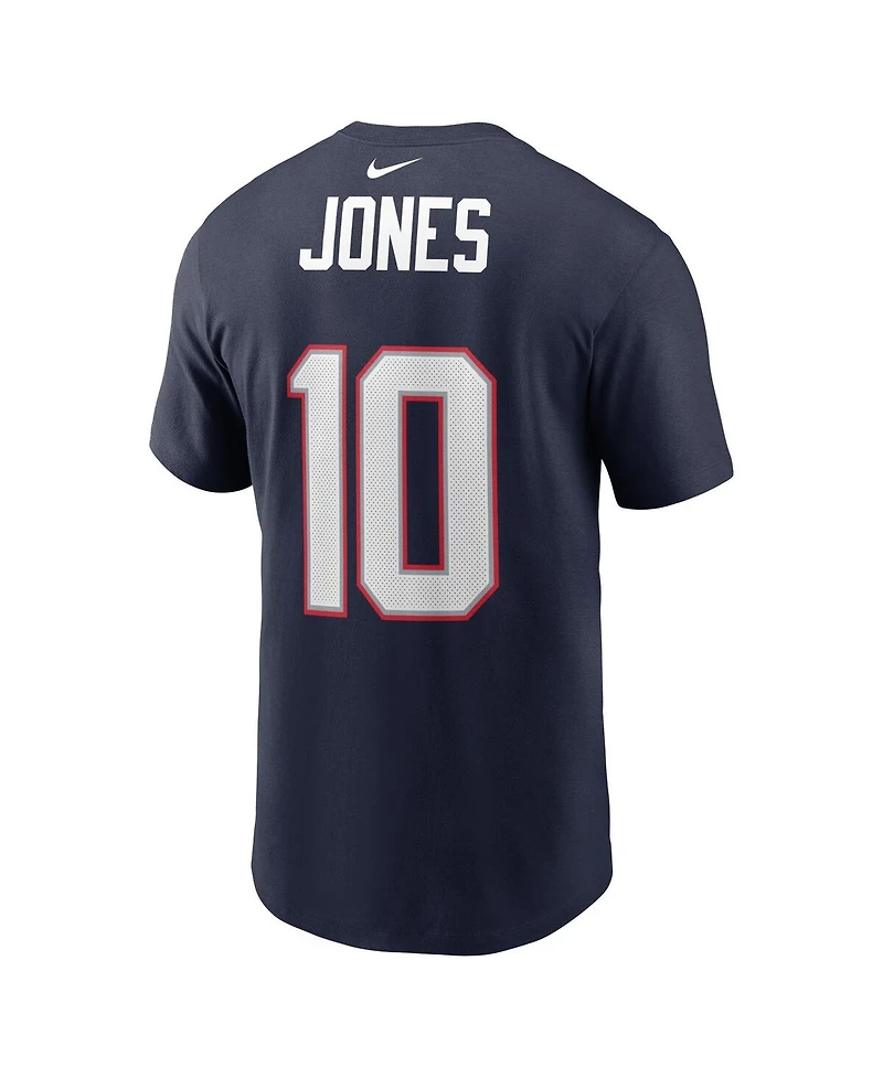 Men's Nike Mac Jones Navy New England Patriots 2021 Nfl Draft First Round Pick Player Name & Number T-shirt