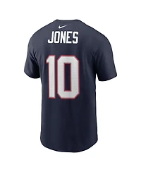 Men's Nike Mac Jones Navy New England Patriots 2021 Nfl Draft First Round Pick Player Name & Number T-shirt