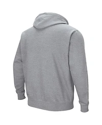 Men's Colosseum Heathered Gray Minnesota Golden Gophers Arch and Logo 3.0 Pullover Hoodie