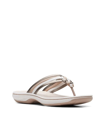 Clarks Women's Cloudsteppers Breeze Coral Flip Flops