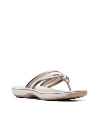 Clarks Women's Cloudsteppers Breeze Coral Flip Flops