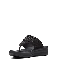 Clarks Women's Cloudstepper Drift Jaunt Wedge Sandals