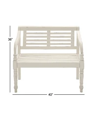 Mahogany Farmhouse Bench