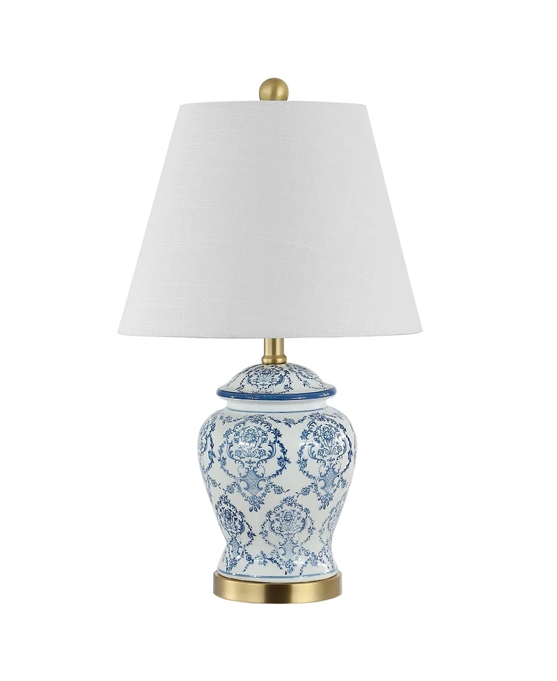 Juliana Traditional Classic Chinoiserie Ceramic Led Table Lamp