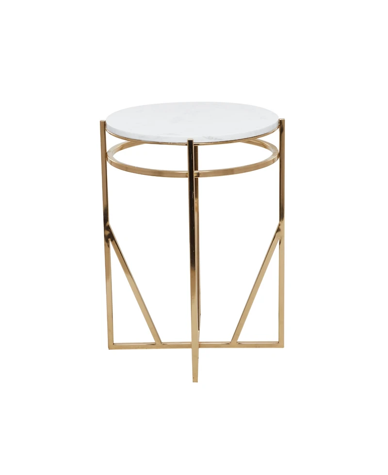 Iron Contemporary Accent Table