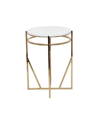 Iron Contemporary Accent Table
