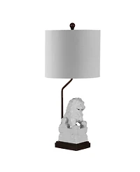 Guardian Lion Ceramic Classic Modern Led Table Lamp