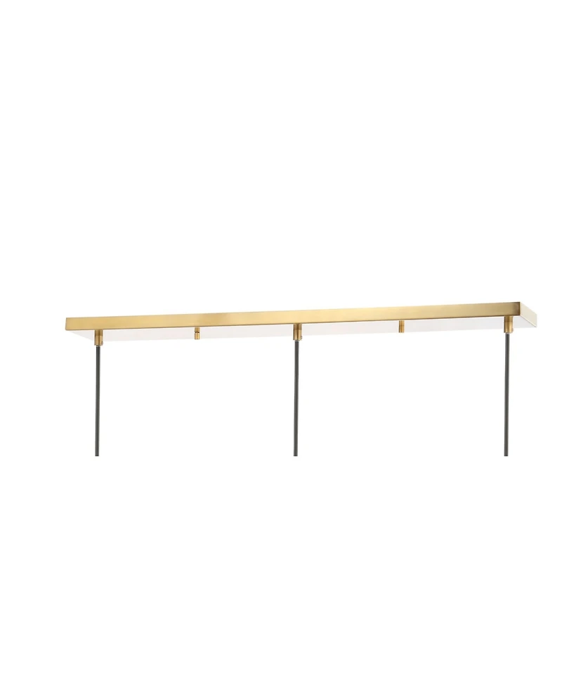 Colin 3-Light Adjustable Retro Hurricane Triple Linear Led Pendant
