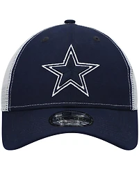 Men's New Era Navy Dallas Cowboys Basic Trucker 9FORTY Snapback Hat