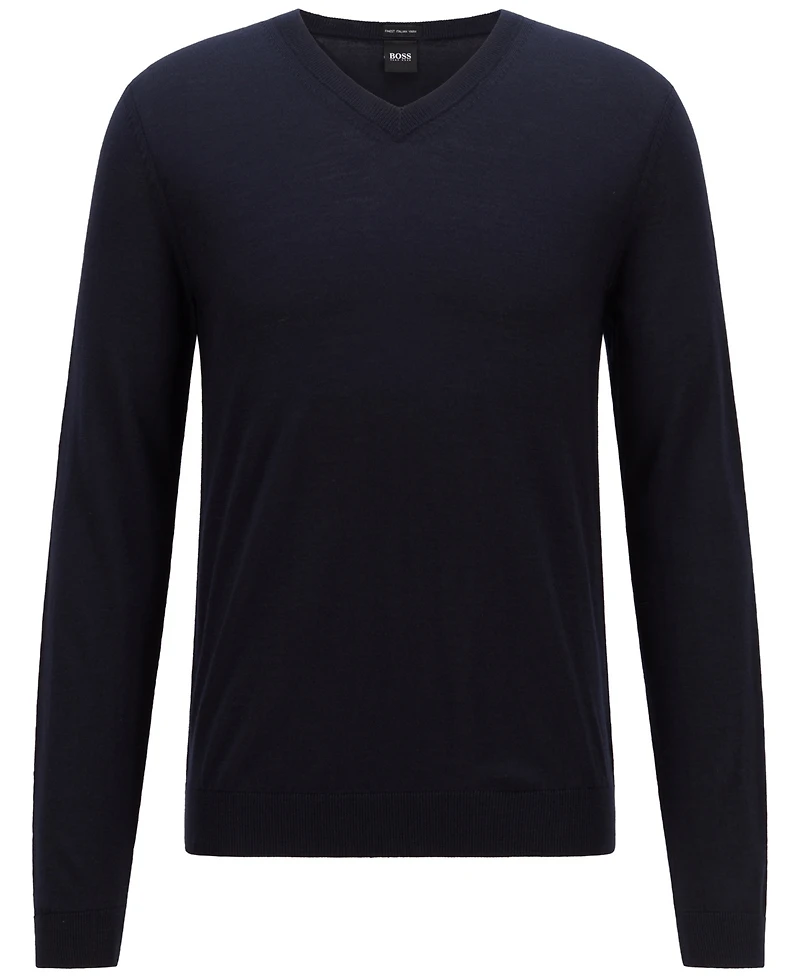 Boss by Hugo Boss Men's V-Neck Wool Sweater