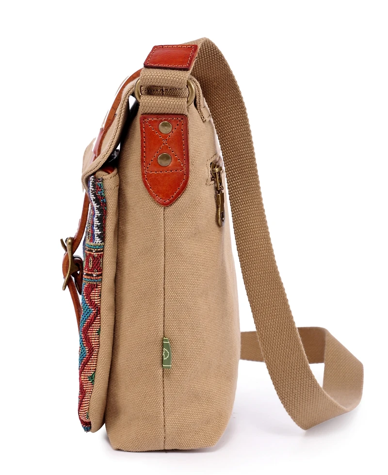 Tsd Brand Four Season Canvas Crossbody Bag