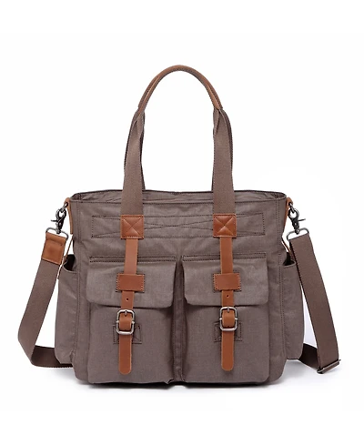 Tsd Brand Urban Light Coated Canvas Tote Bag