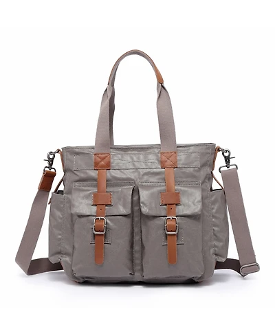 Tsd Brand Urban Light Coated Canvas Tote Bag