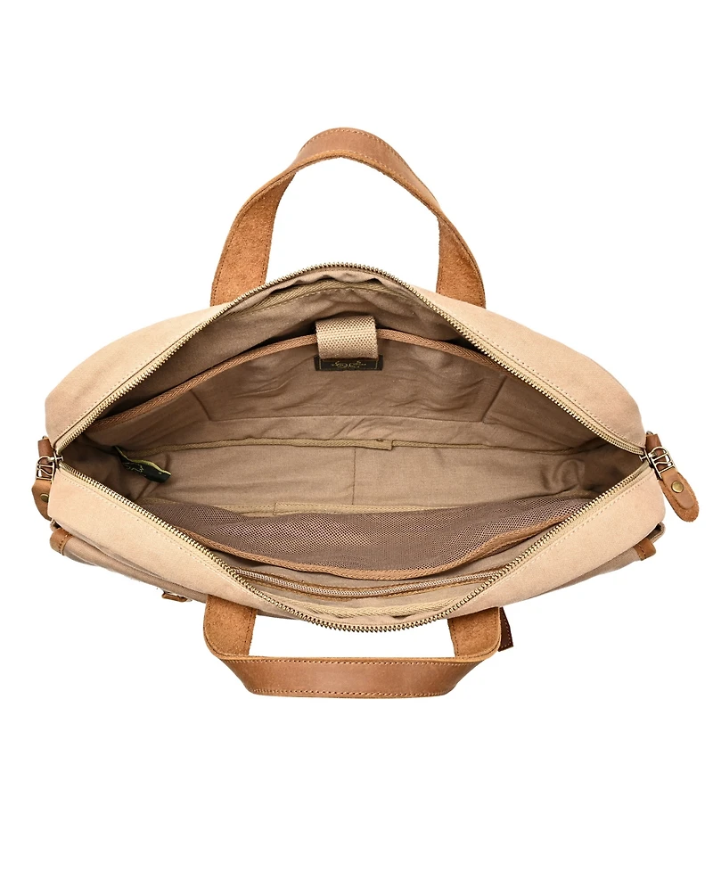 Tsd Brand Valley Oak Canvas Brief Bag