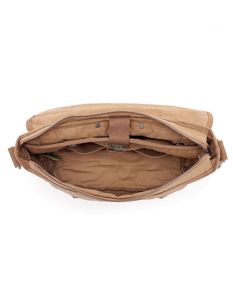 Tsd Brand Forest Canvas Messenger Bag
